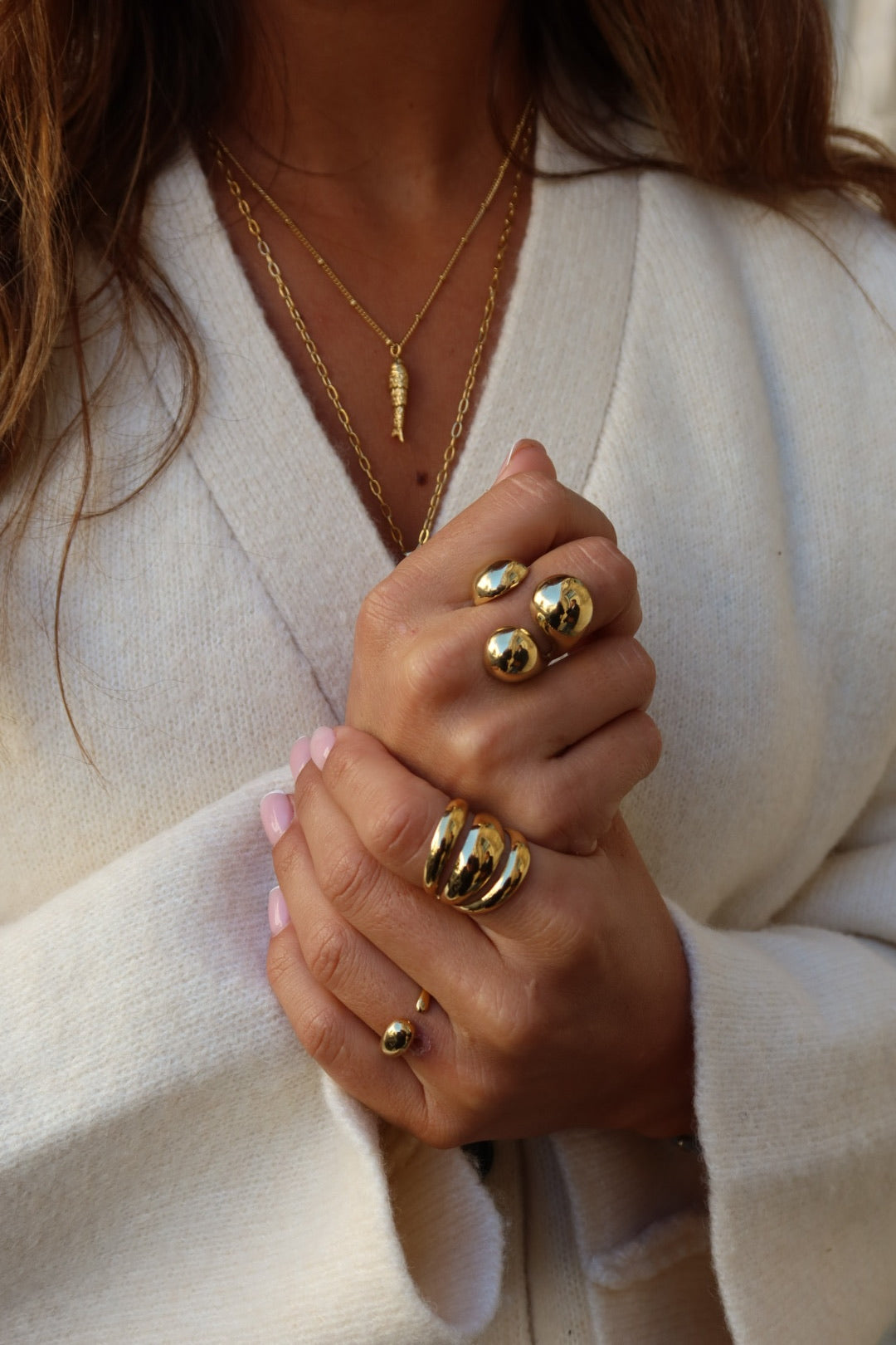 Bague trois rangs