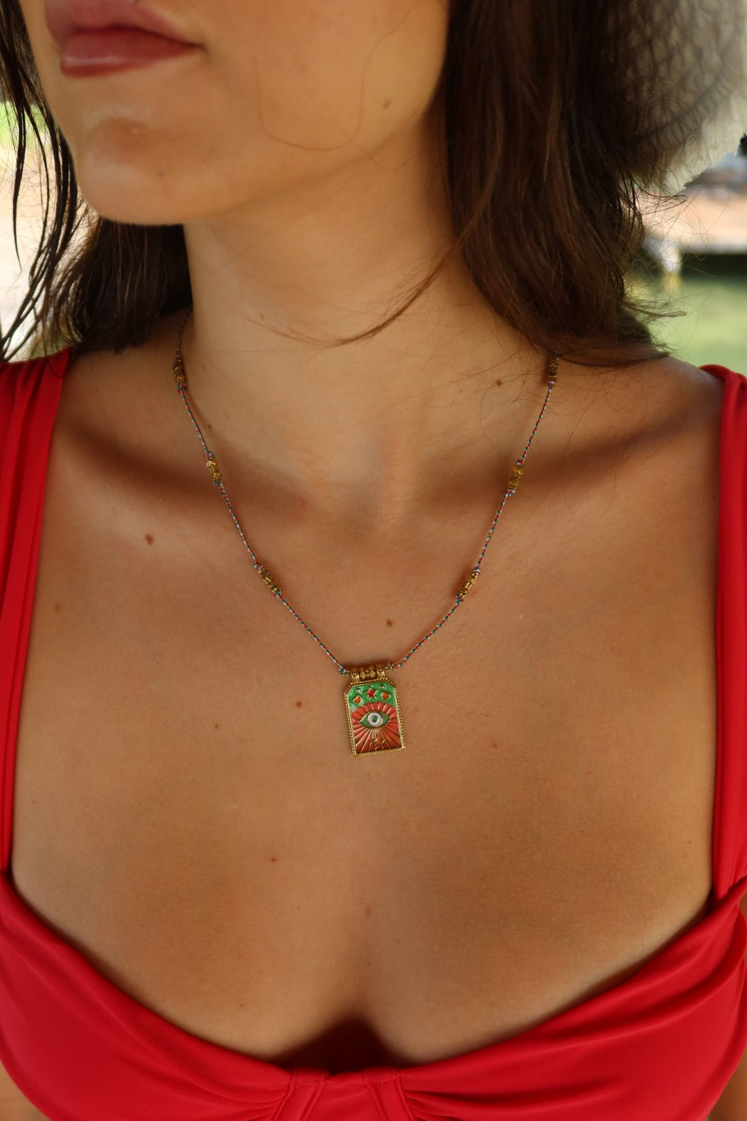 Collier Nomade vert