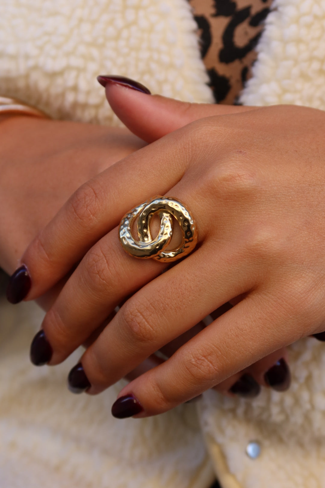 Bague Joy acier dorée
