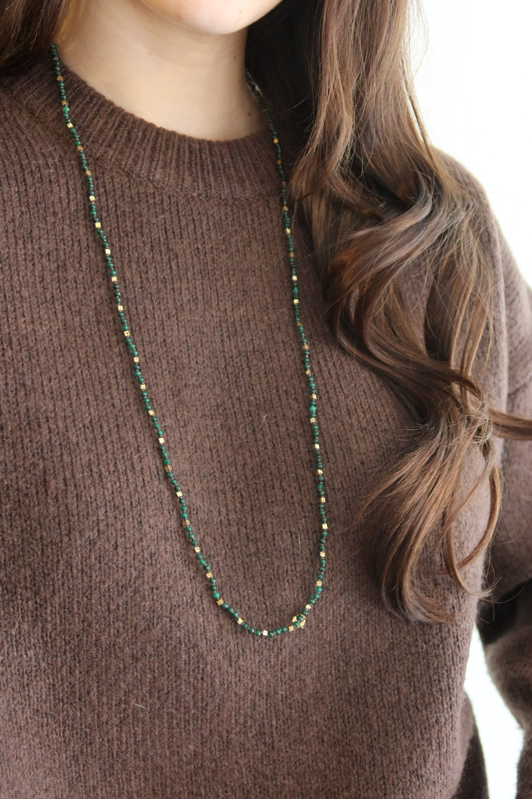 Sautoir Con Amor vert & rouge