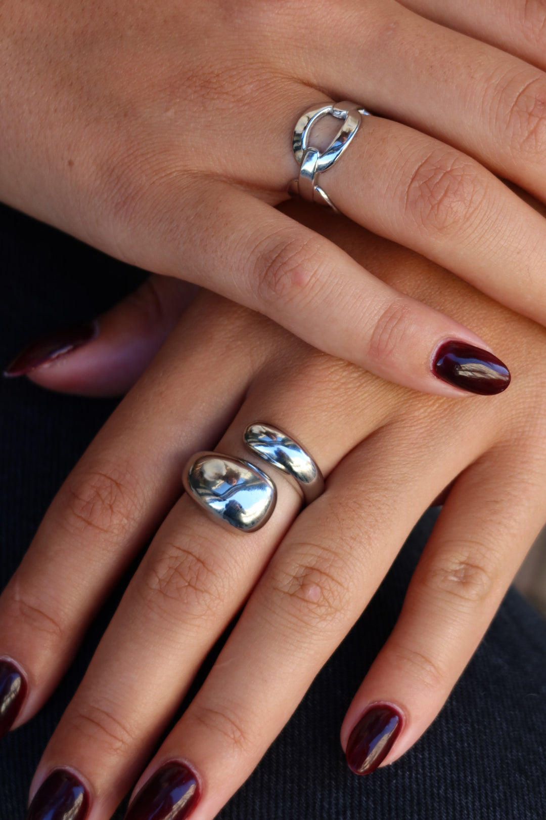 Bague Camille XL argentée