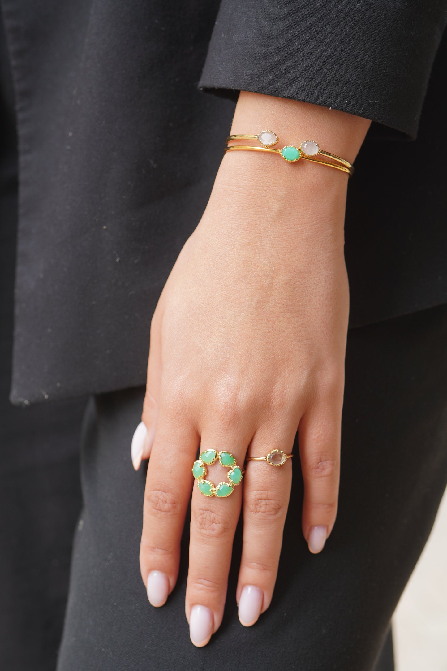 Bague Alba Chrysoprase