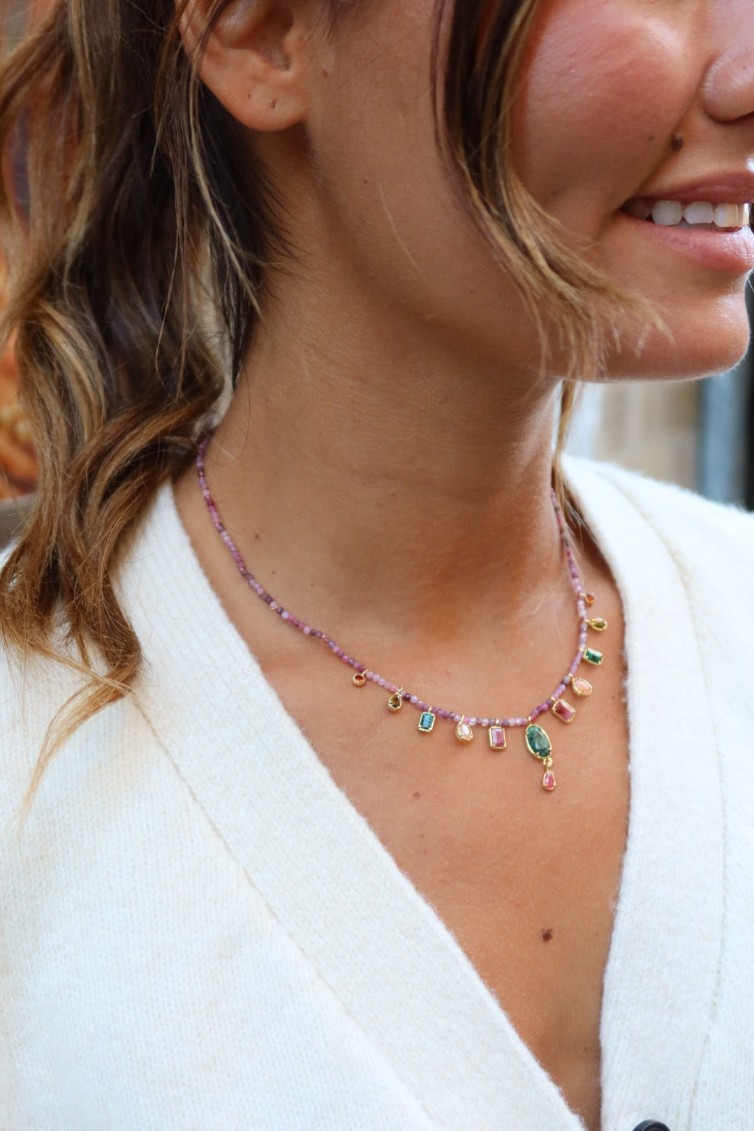 Collier Nova mauve
