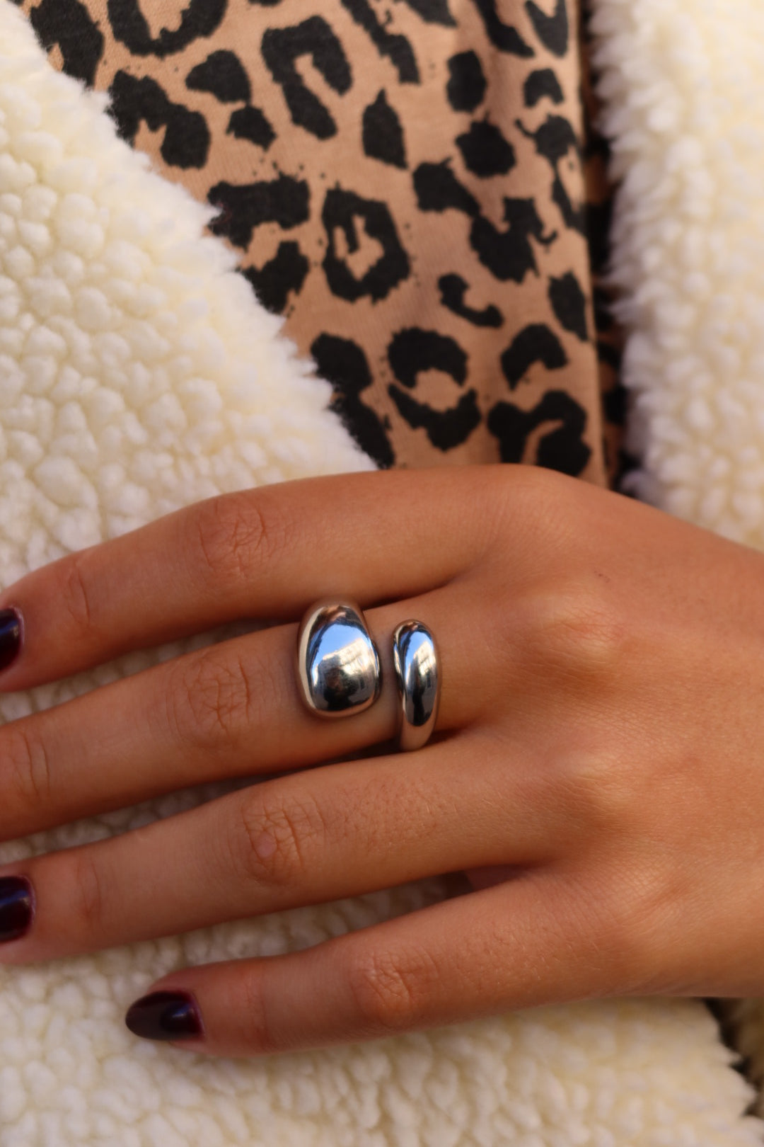 Bague Camille XL argentée