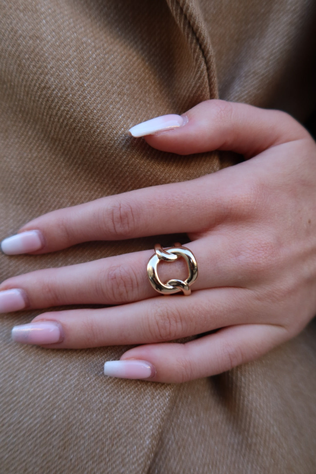 Bague Cléo dorée