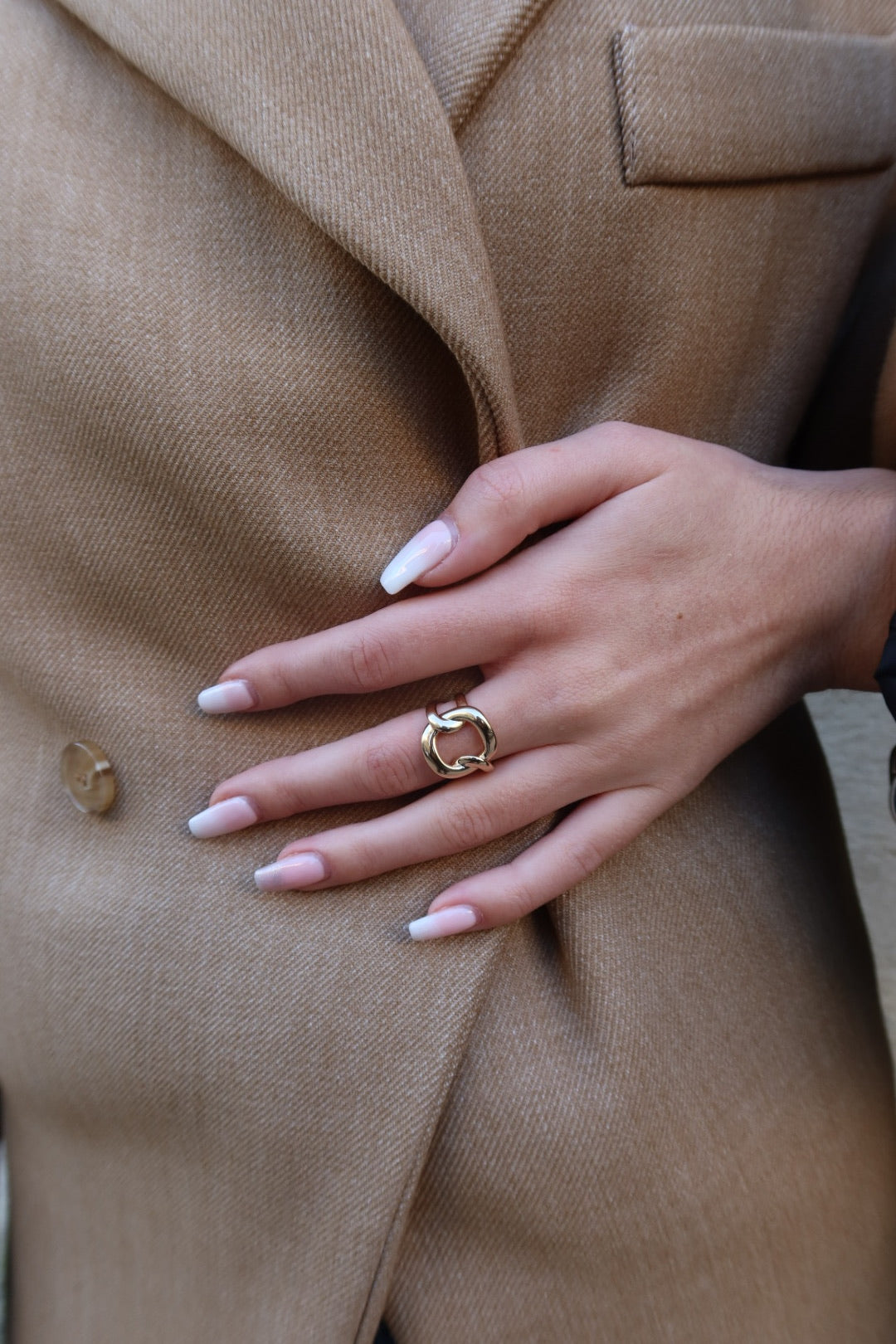 Bague Cléo dorée