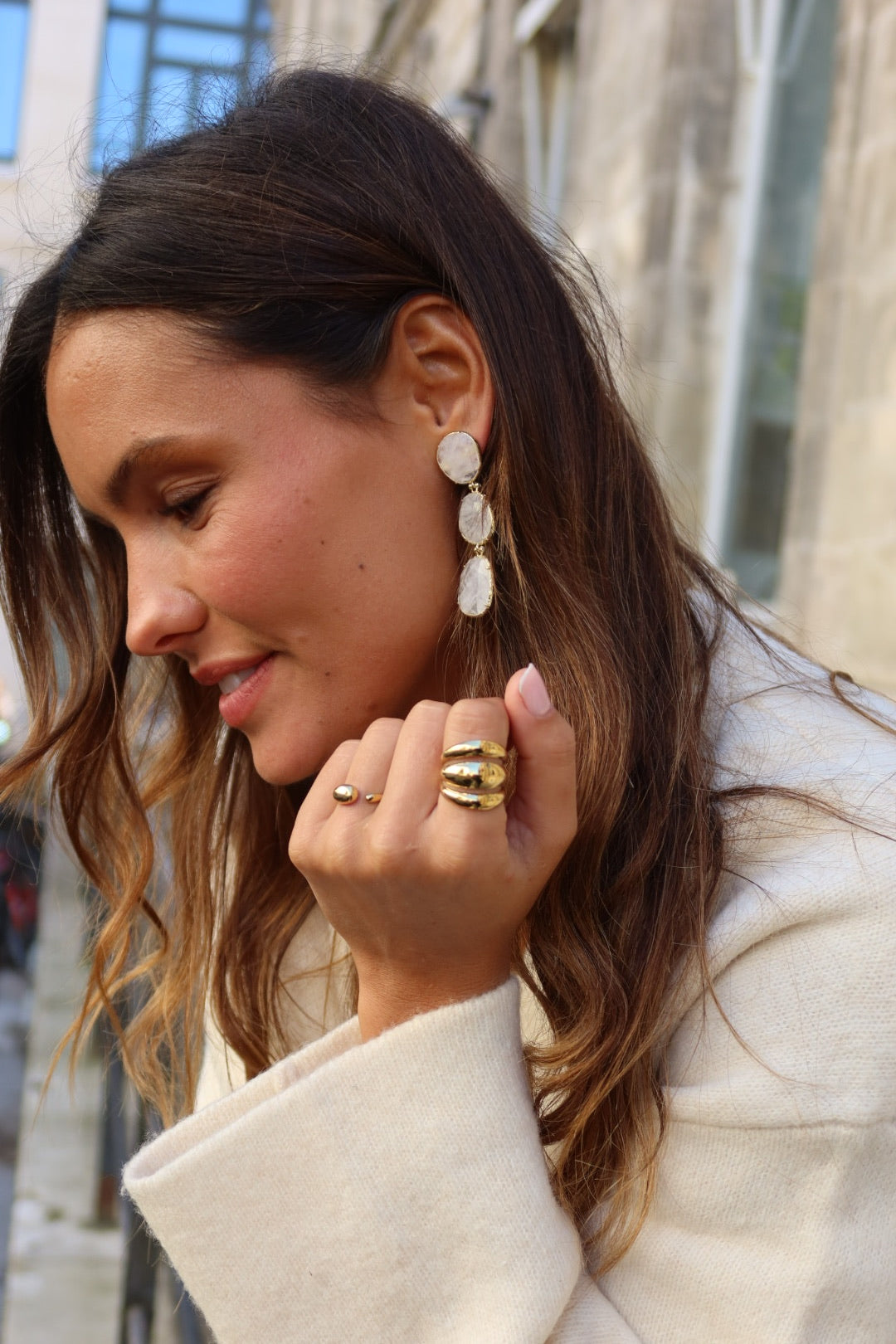 Bague trois rangs