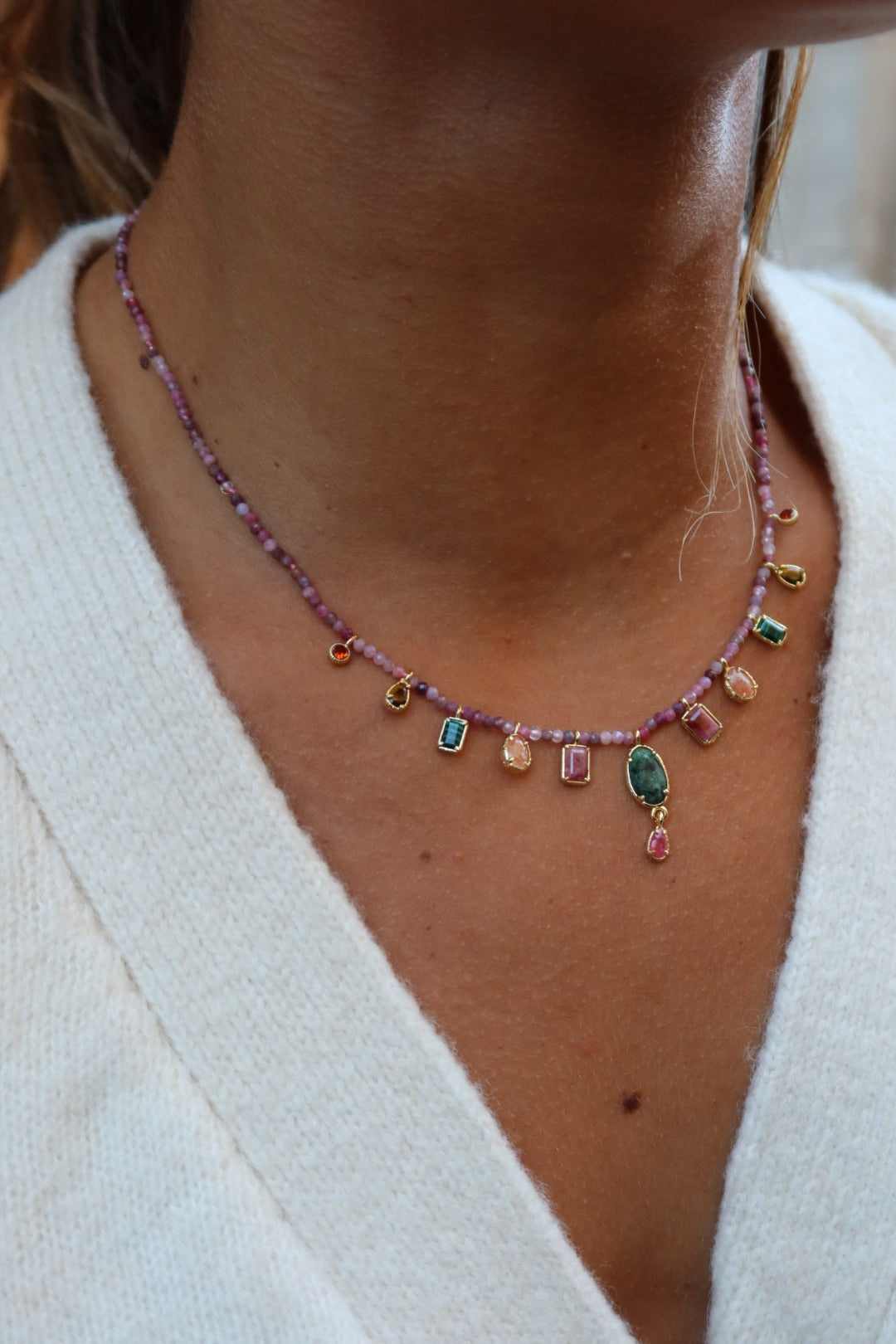 Collier Nova mauve