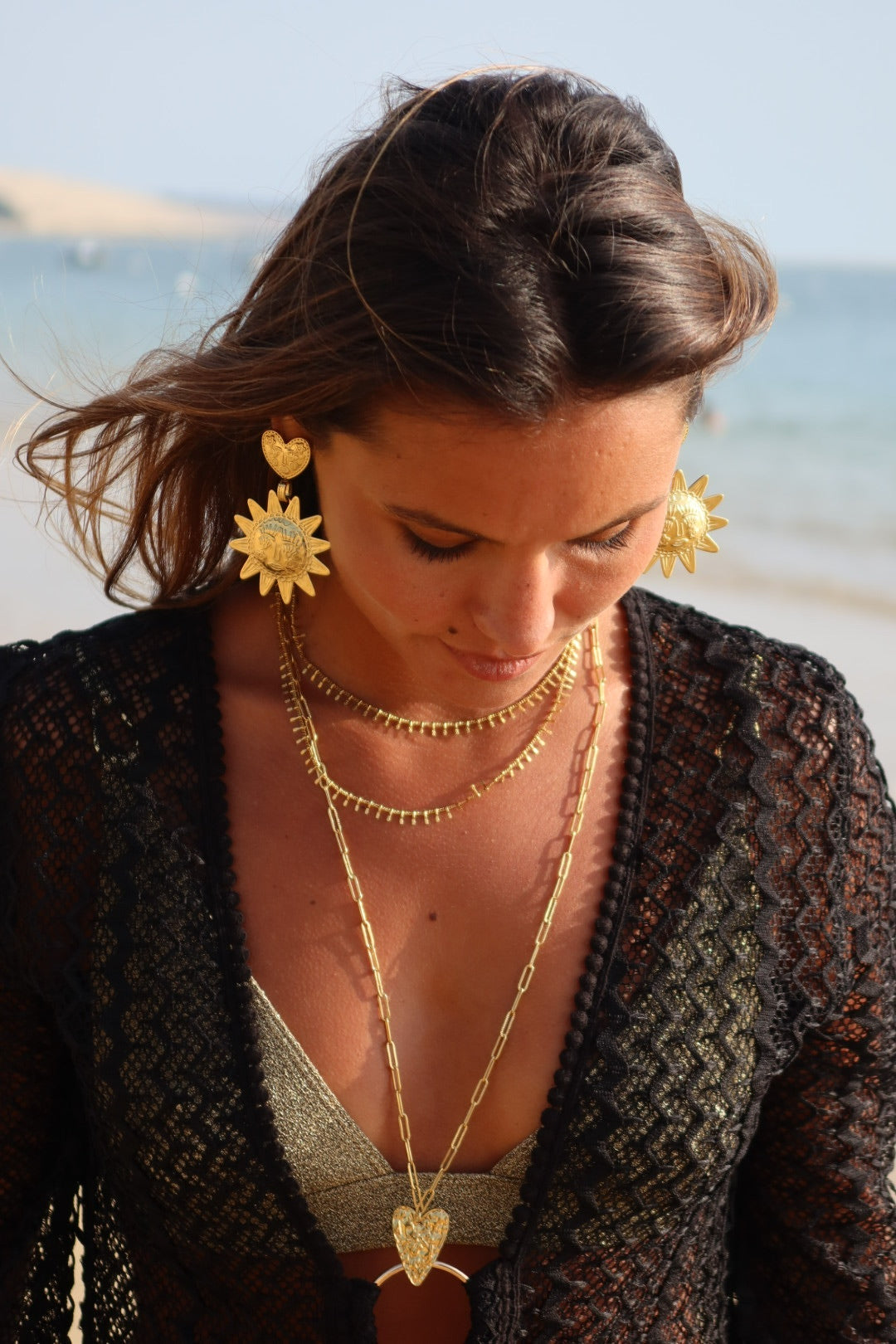 Boucles d’oreilles Soleil