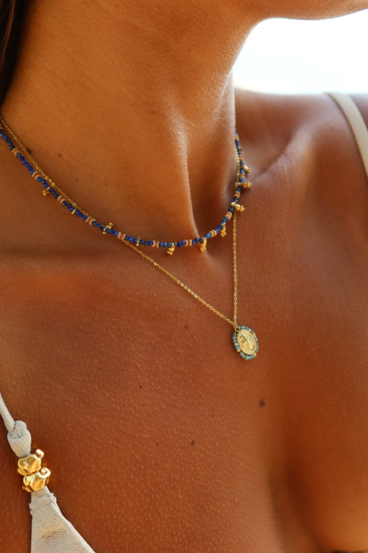 Collier Argentine bleu roi