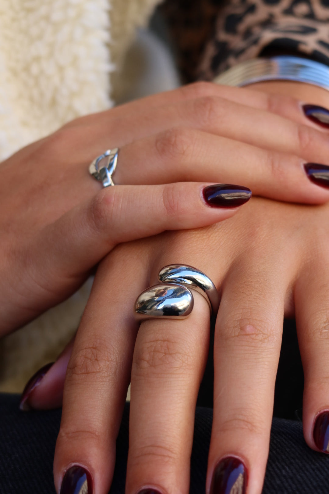 Bague Camille XL argentée