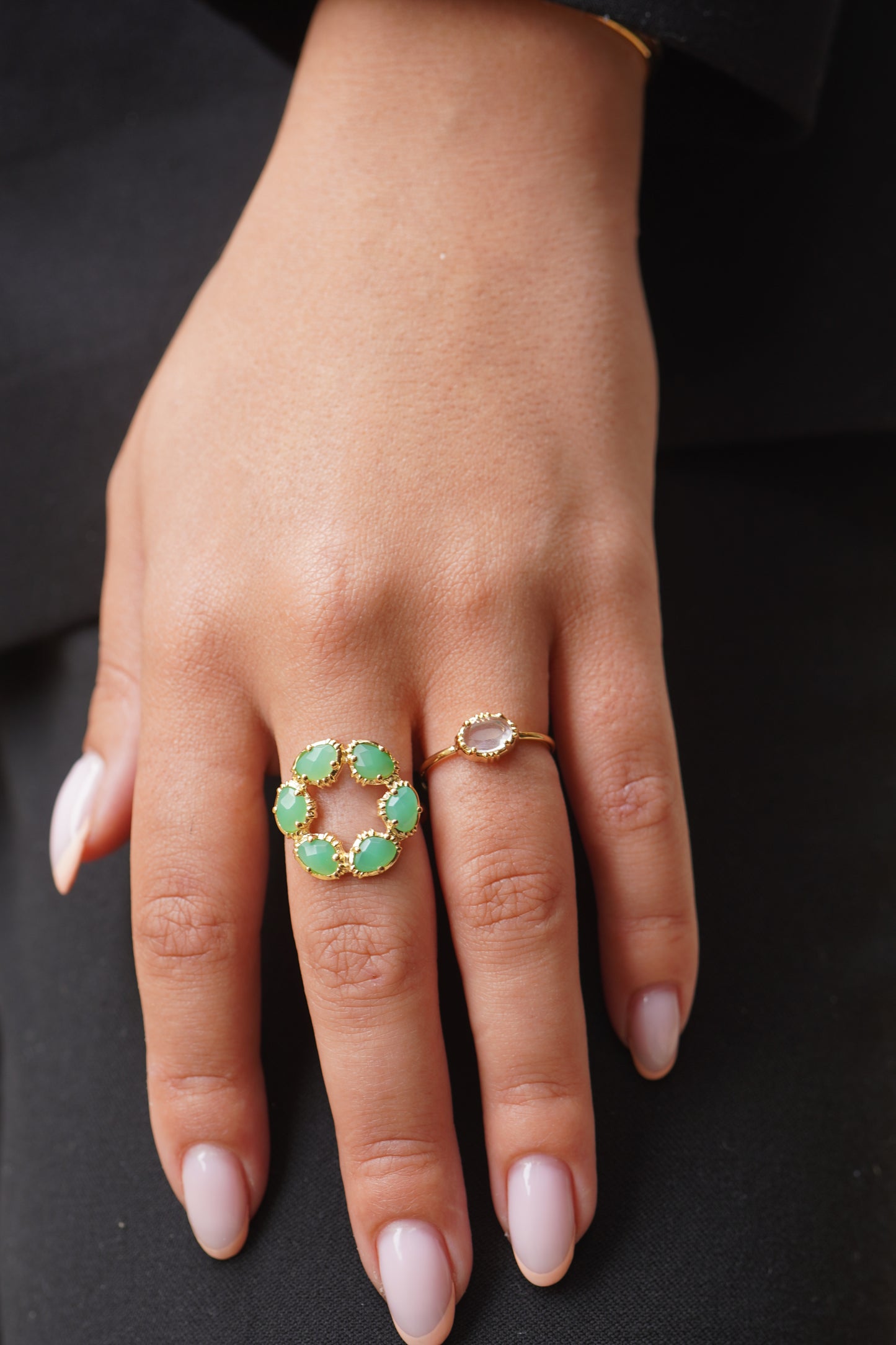 Bague Alba Chrysoprase