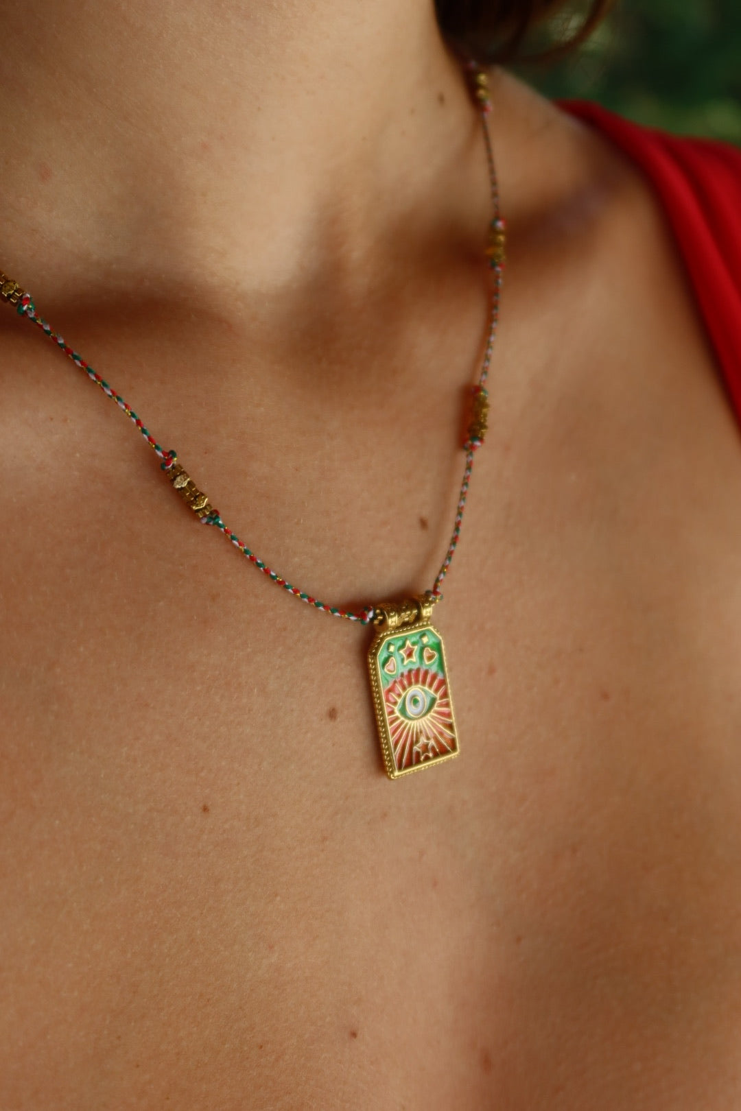 Collier Nomade vert