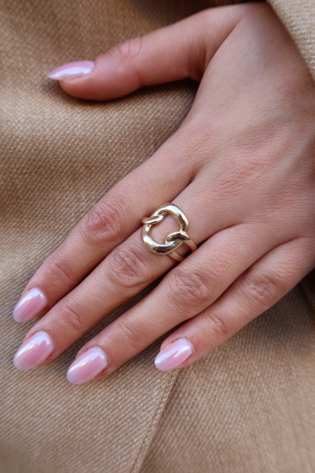 Bague Cléo dorée