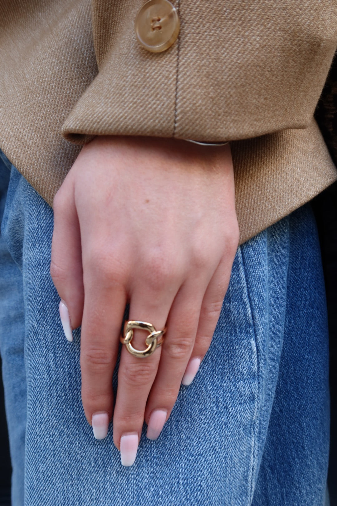 Bague Cléo dorée