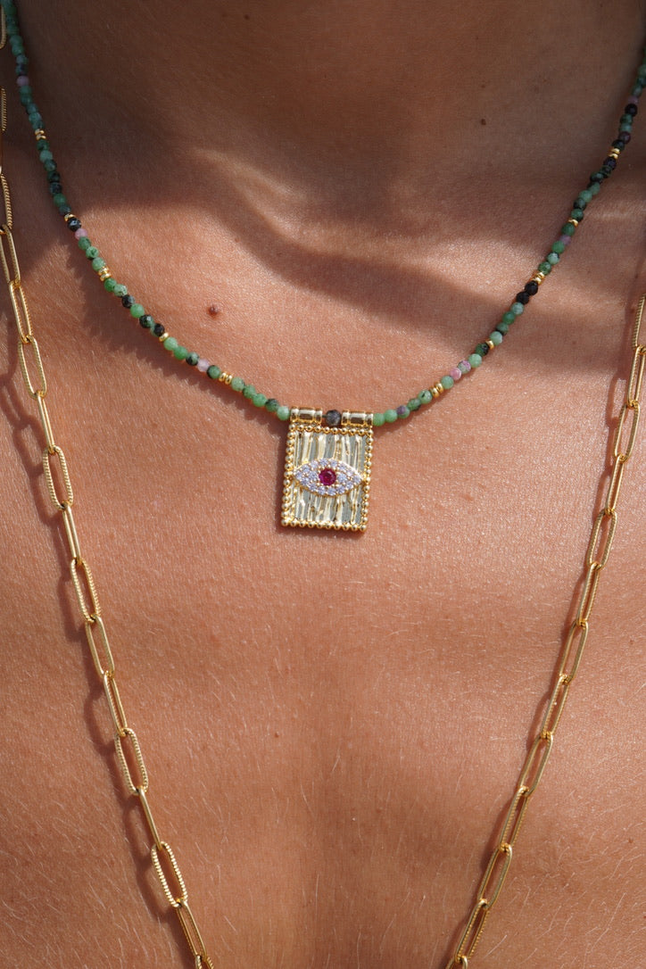 Collier Es Vedra turquoise