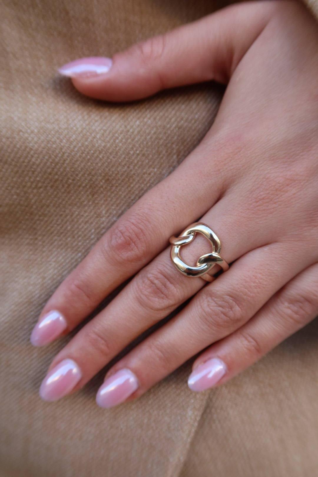 Bague Cléo dorée
