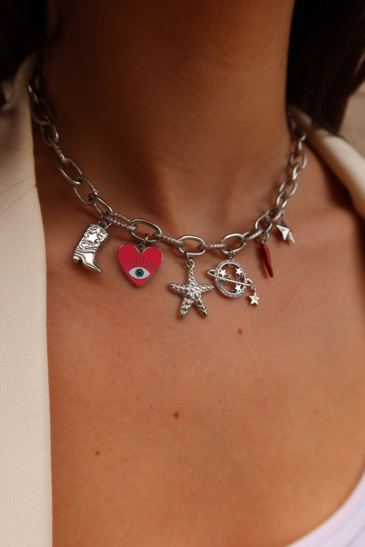 Collier sunrise argenté personnalisable