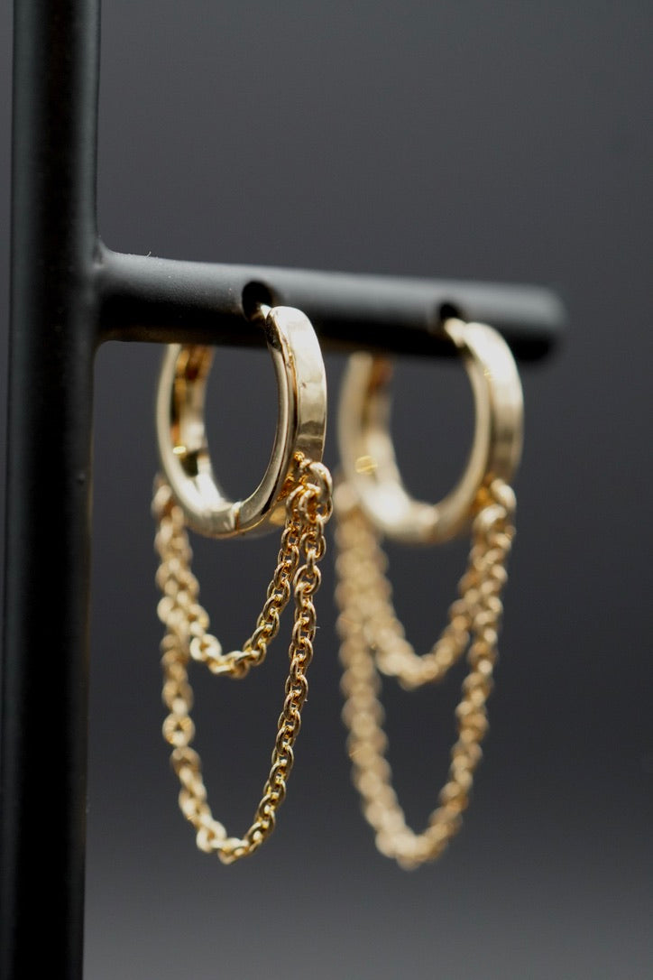 Boucles d’oreilles CAMÉLIA Dorée