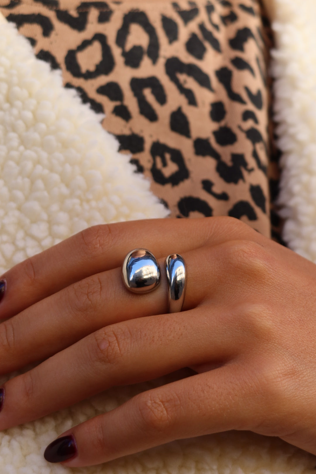 Bague Camille XL argentée