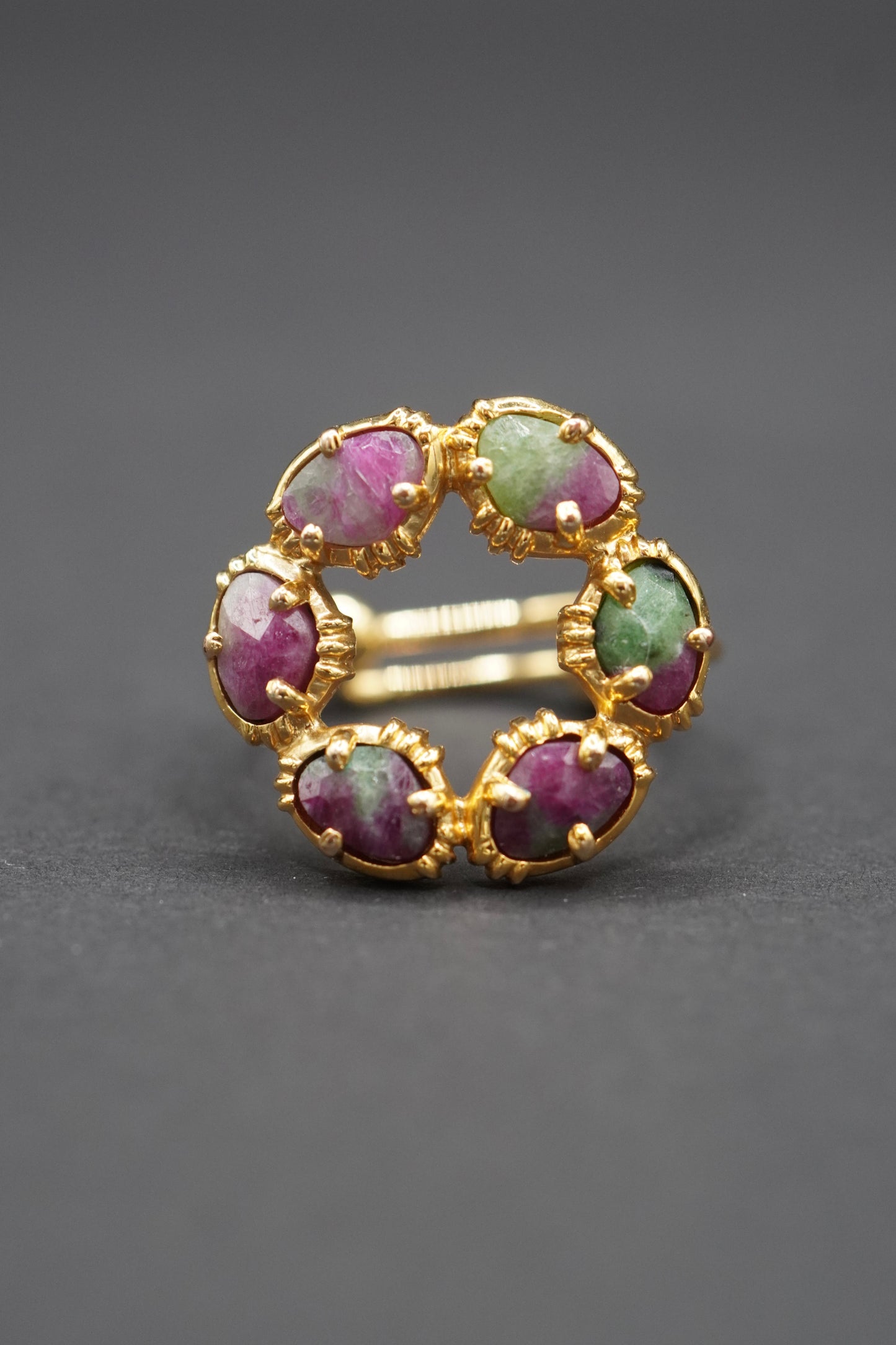 Bague Alba Rubis Zoïsite