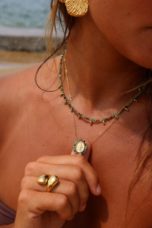 Collier Argentine vert foncé