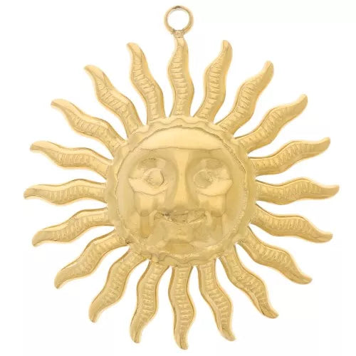 Soleil motif visage