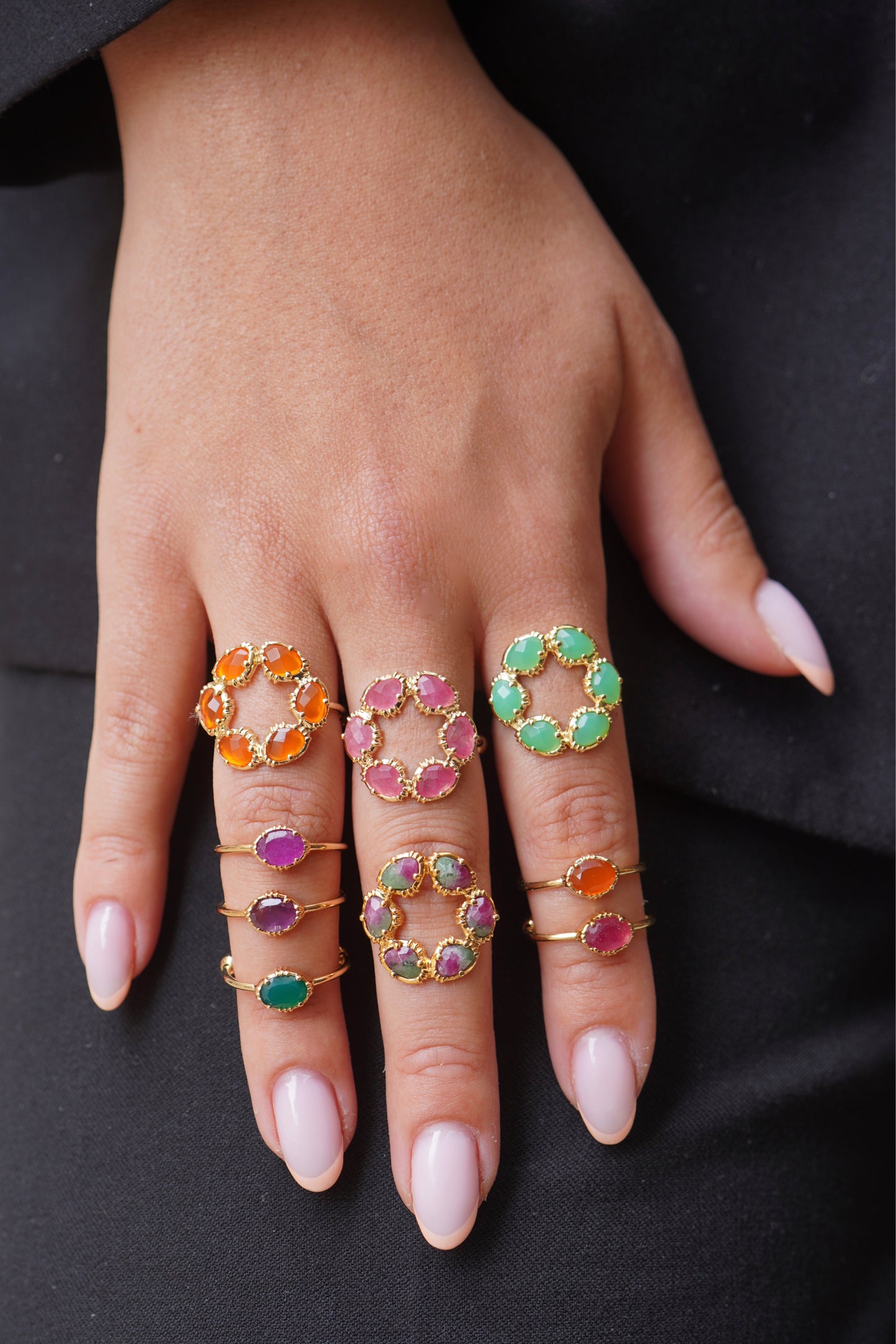 Bague Alba Rubis Zoïsite