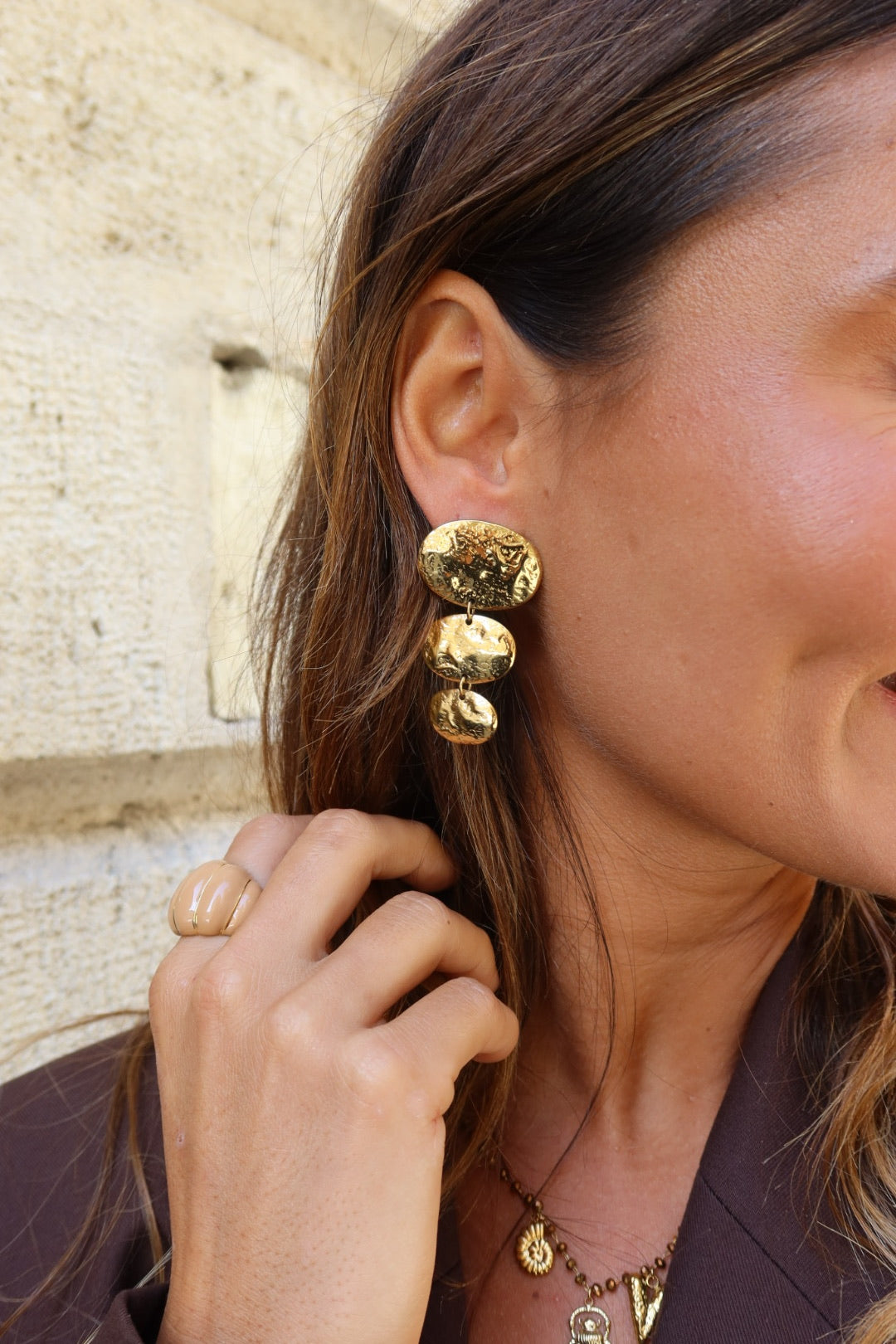 Boucles d’oreilles Hermine