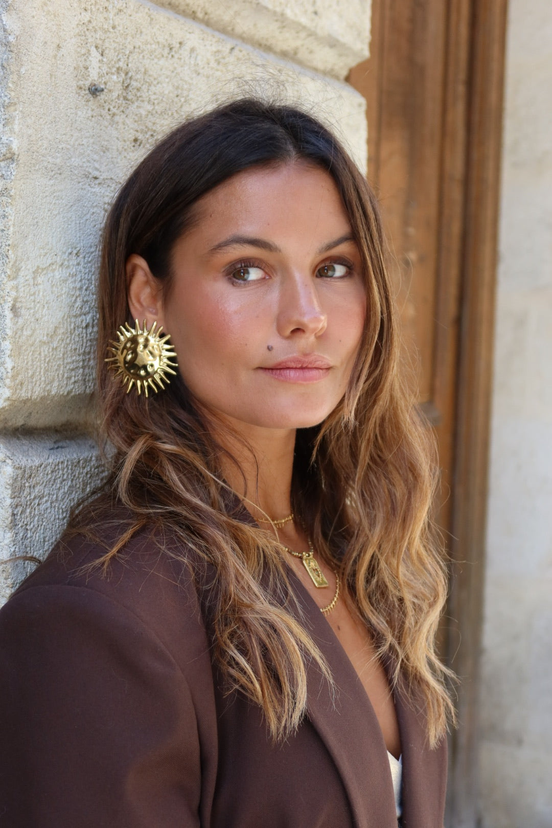 Boucles d’oreilles soleil XXL