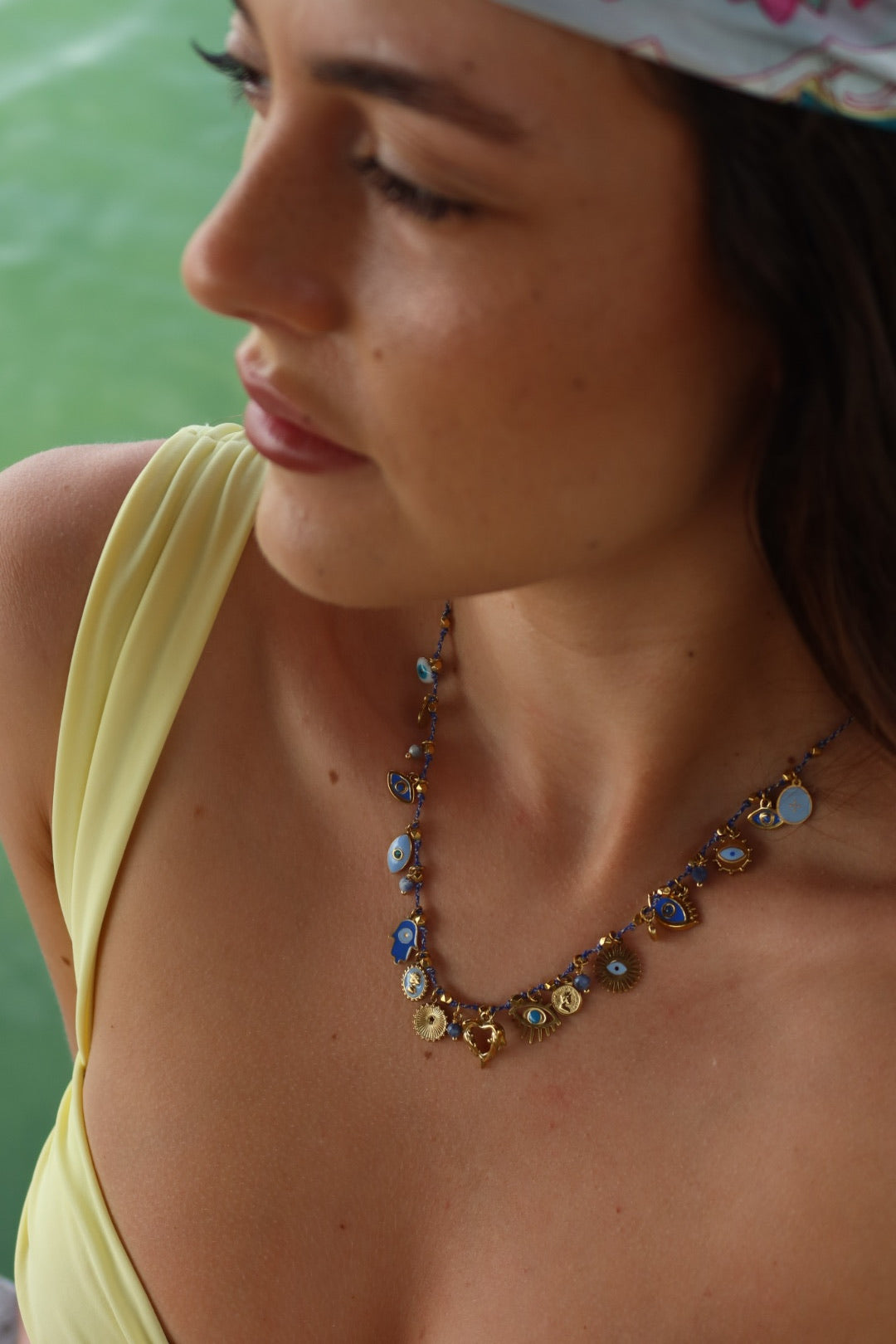 Collier Brisa bleu roi
