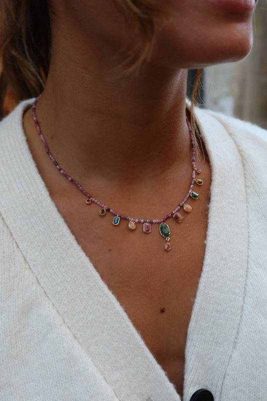 Collier Nova mauve