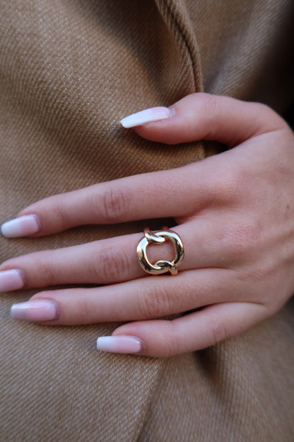 Bague Cléo dorée