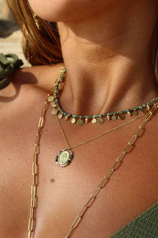 Collier Tina turquoise