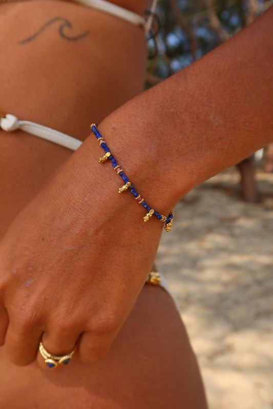 Bracelet Argentine bleu roi
