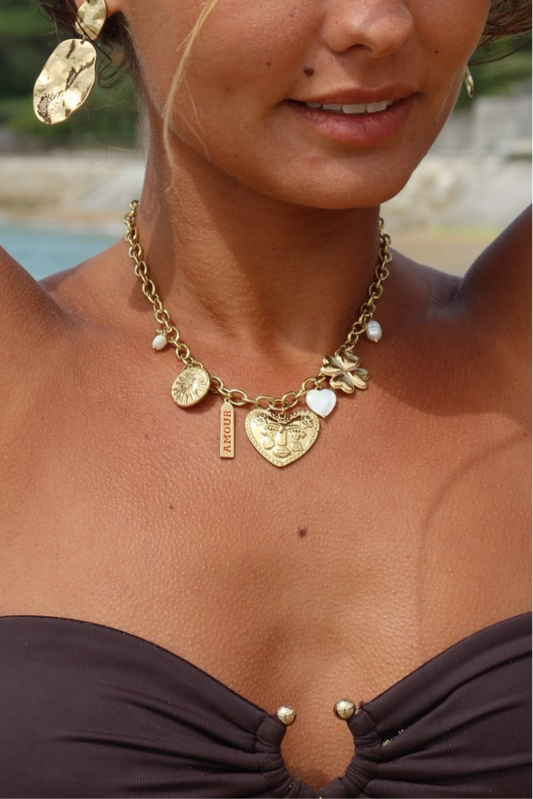 Collier Amour blanc