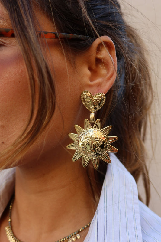 Boucles d’oreilles Soleil