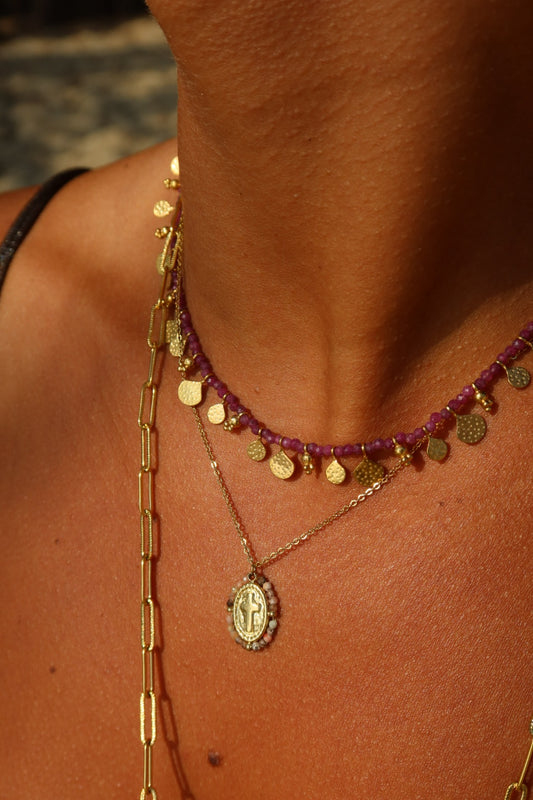 Collier Tina rose