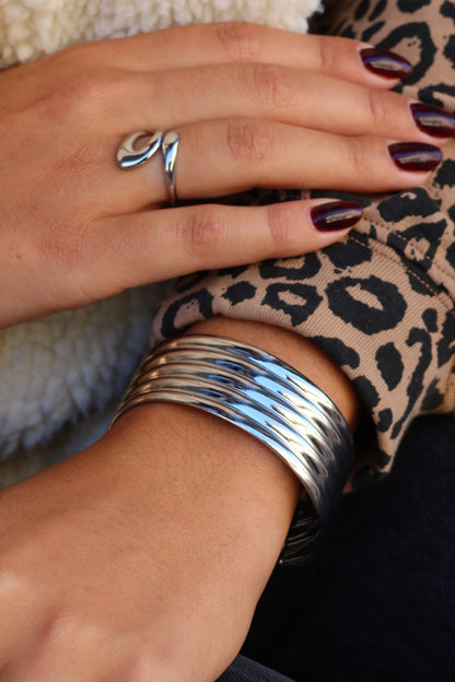 Bague Era argentée