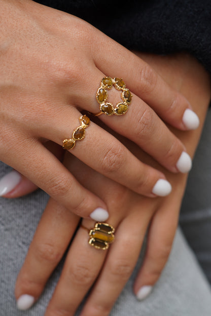 Bague Alba Marron