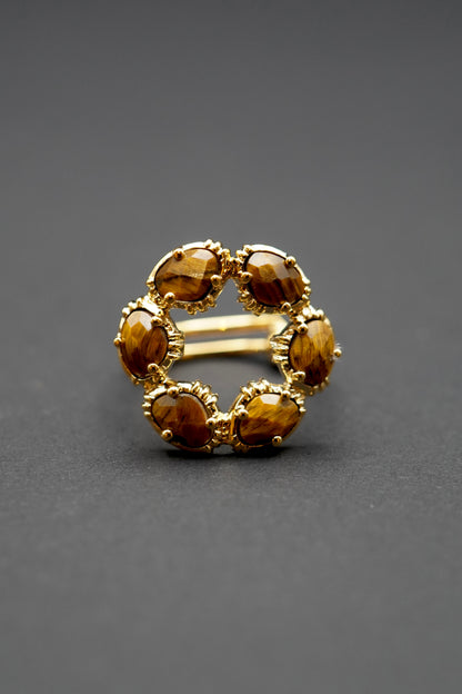 Bague Alba Marron