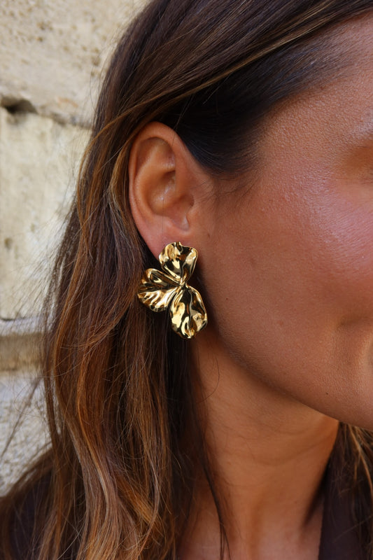 Boucles d’oreilles trois pétales