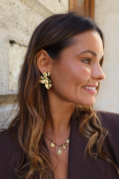Boucles d’oreilles trois pétales